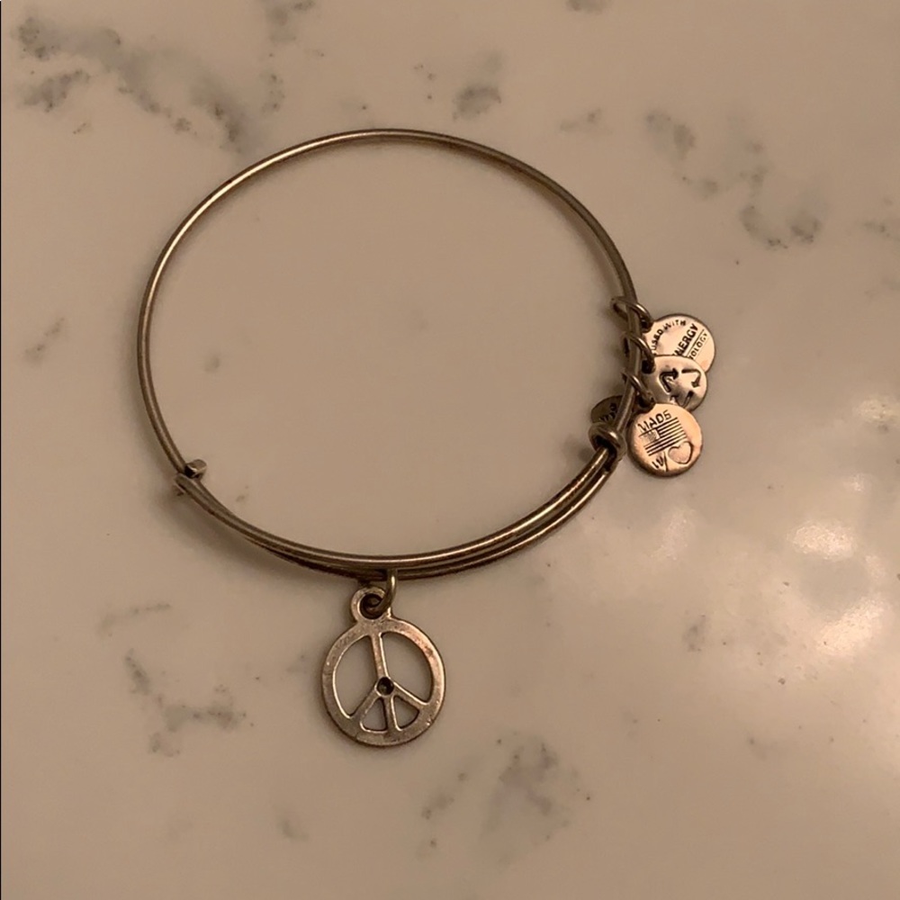 Alex and Ani Peace sign bracelet